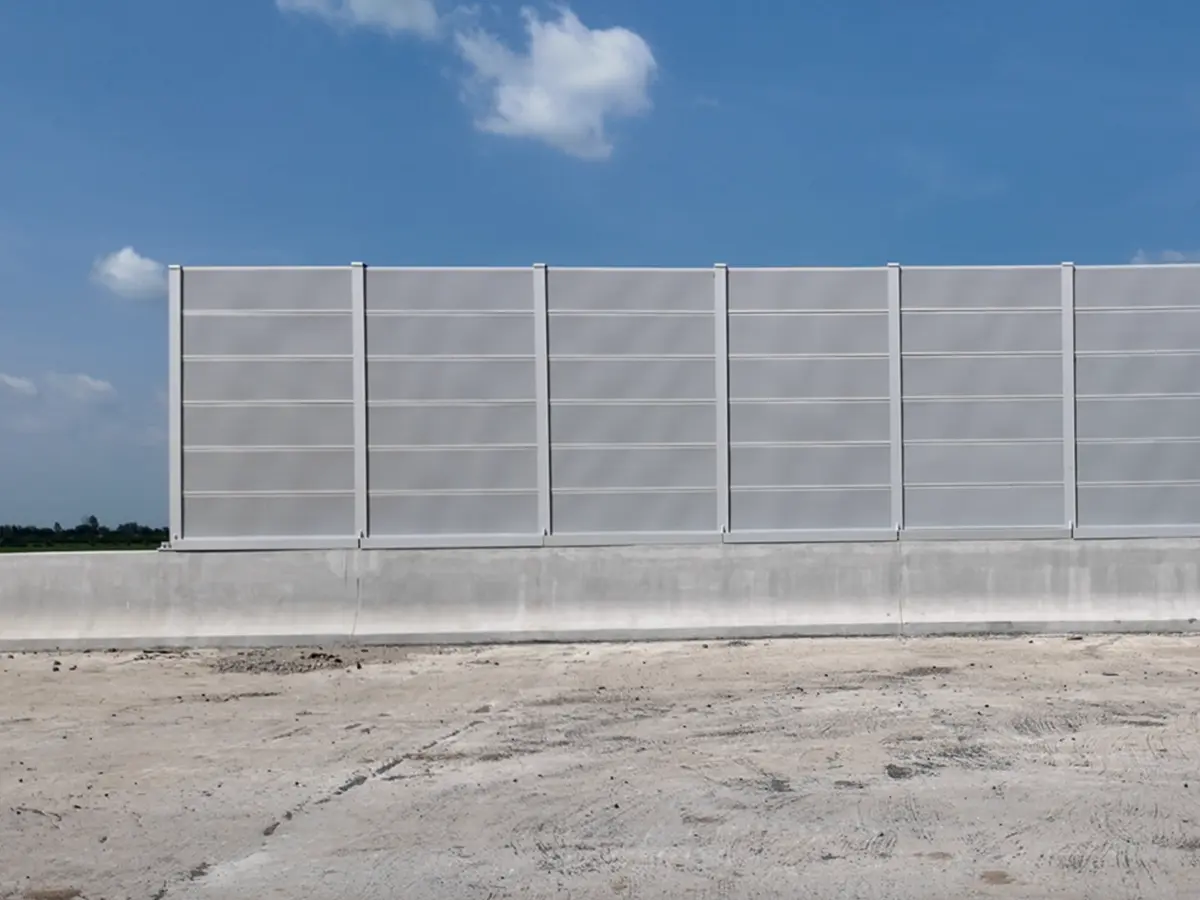 Mô-đun panel và cột của tường chống ồn cao tốc tại An Giang